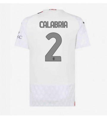 AC Milan Davide Calabria #2 Koszulka Wyjazdowych Kobiety 2023-24 Krótki Rękaw